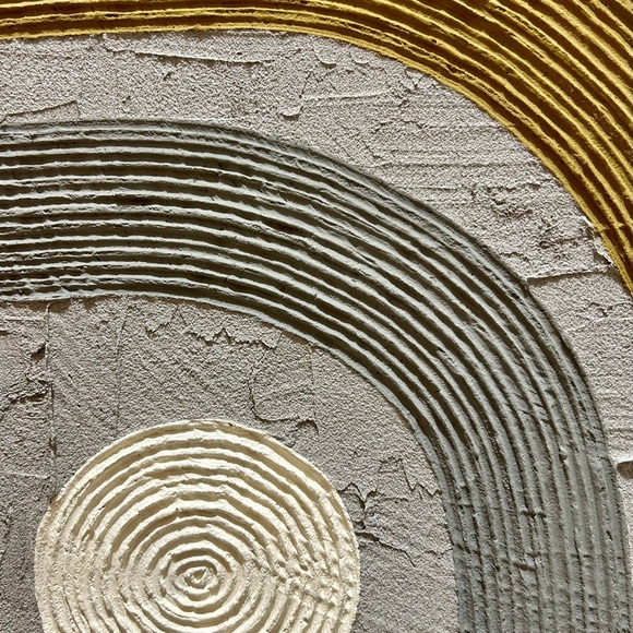 Concrete Geometric Painting on Canvas by Molly Dexter, Seneca Avenue Arts. - Picture 4 of 9